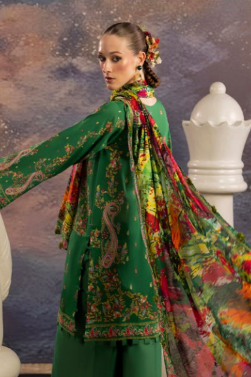 Dill Buro By Paltar Premium Printed Lawn-3PC