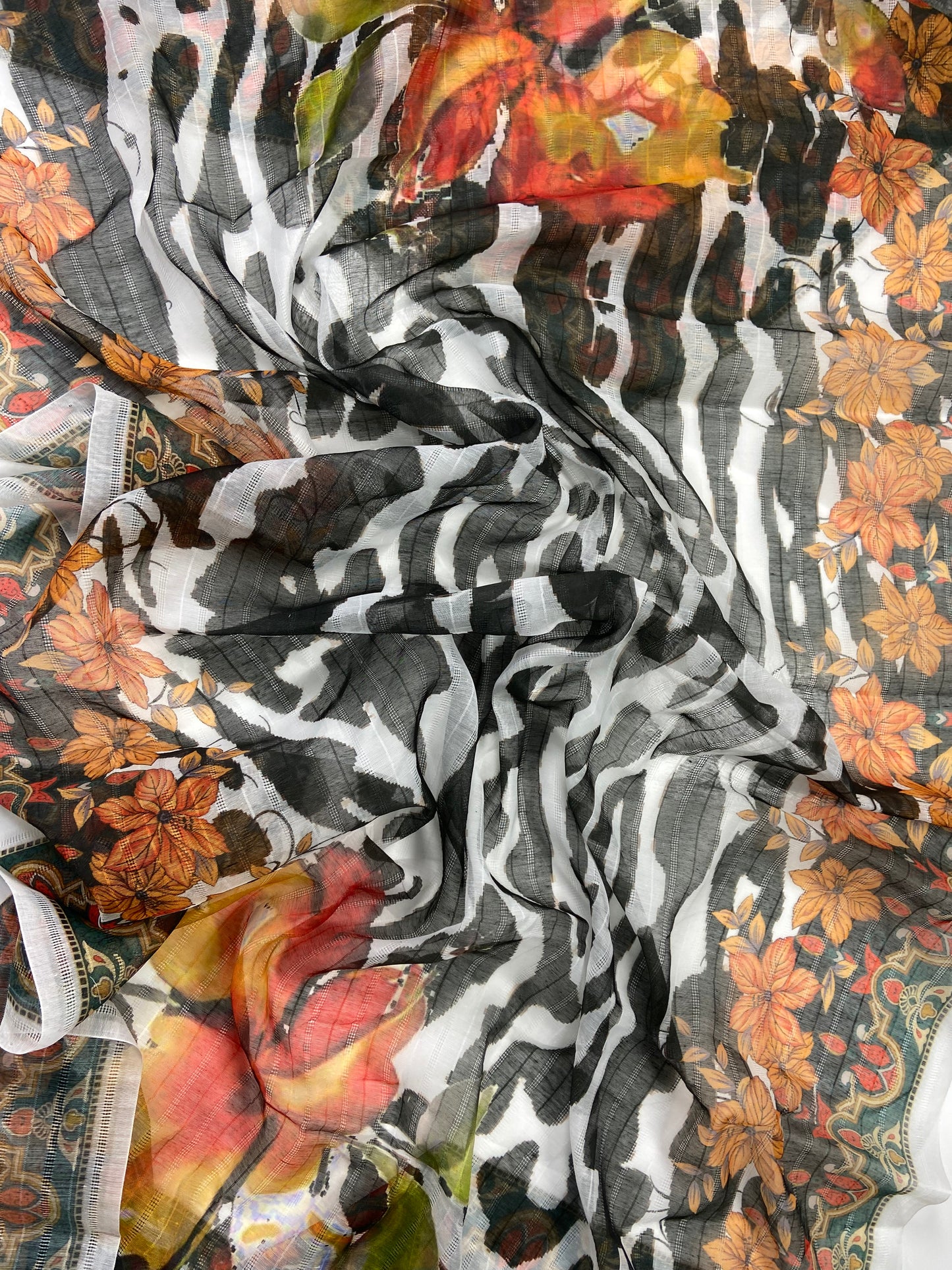 Anaya Noor Bana Dora Print Neno Kara 3-PC