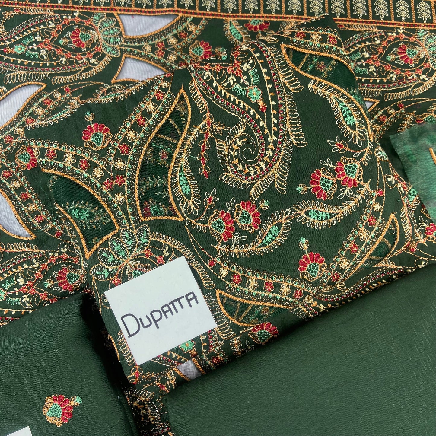 Bareeze Heavy Embroidered Karandi With Aplic Work 3-PC