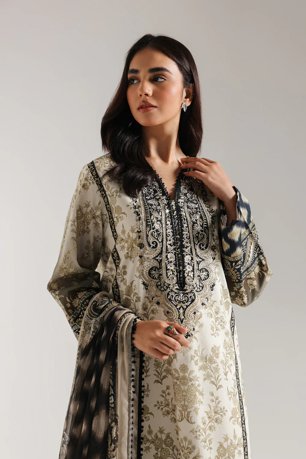 Ethnic Digital Printed Lawn 3PC