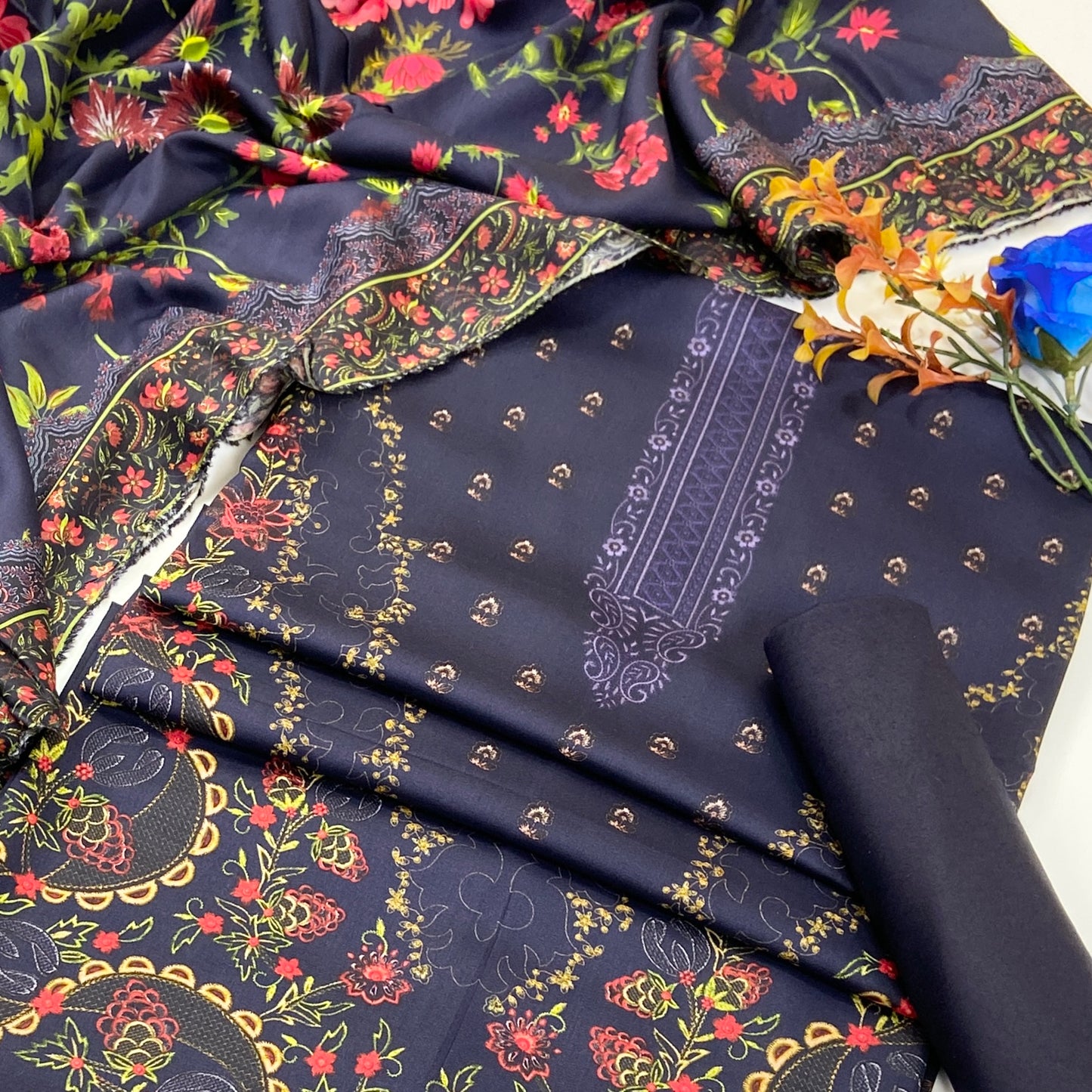 Anaya Digital Printed Linen 3PC
