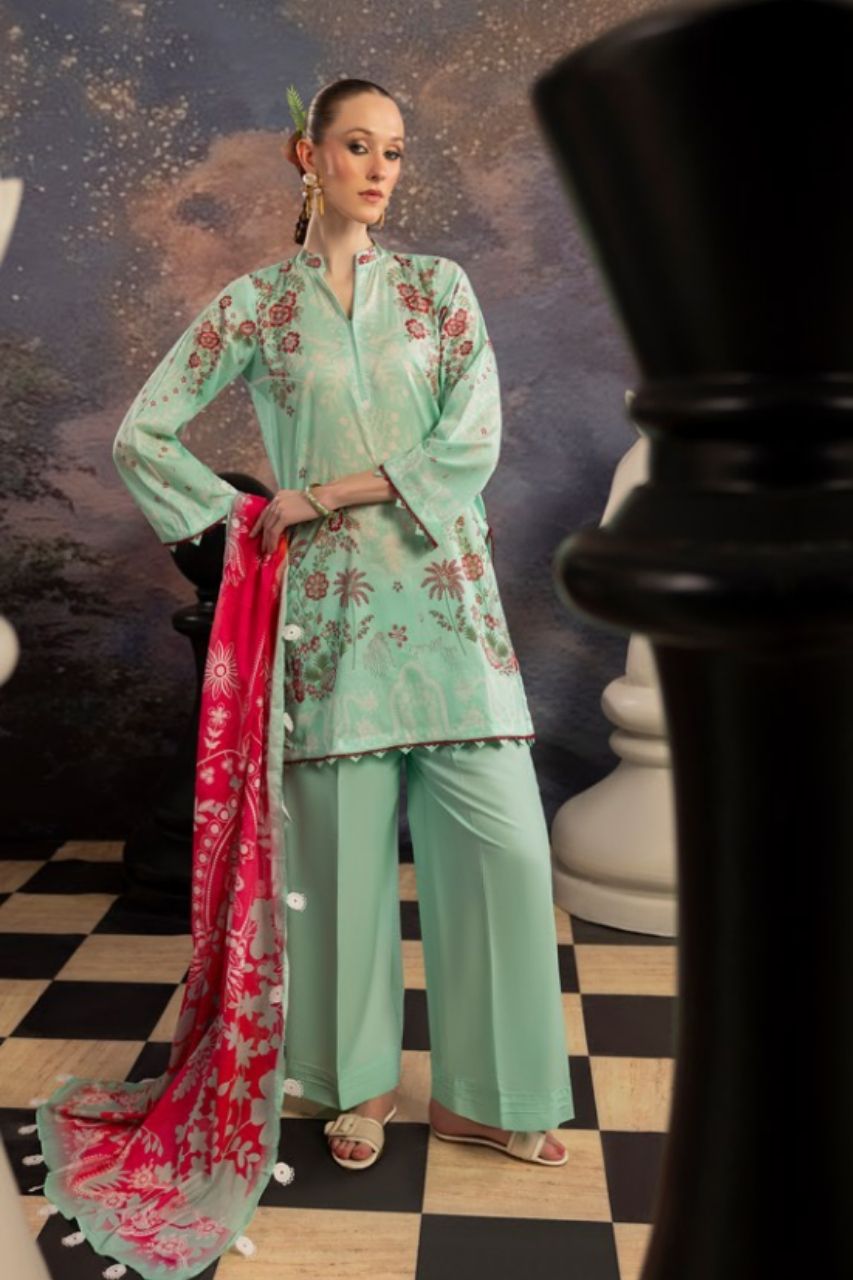 Dill Buro By Paltar Premium Printed Lawn-3PC