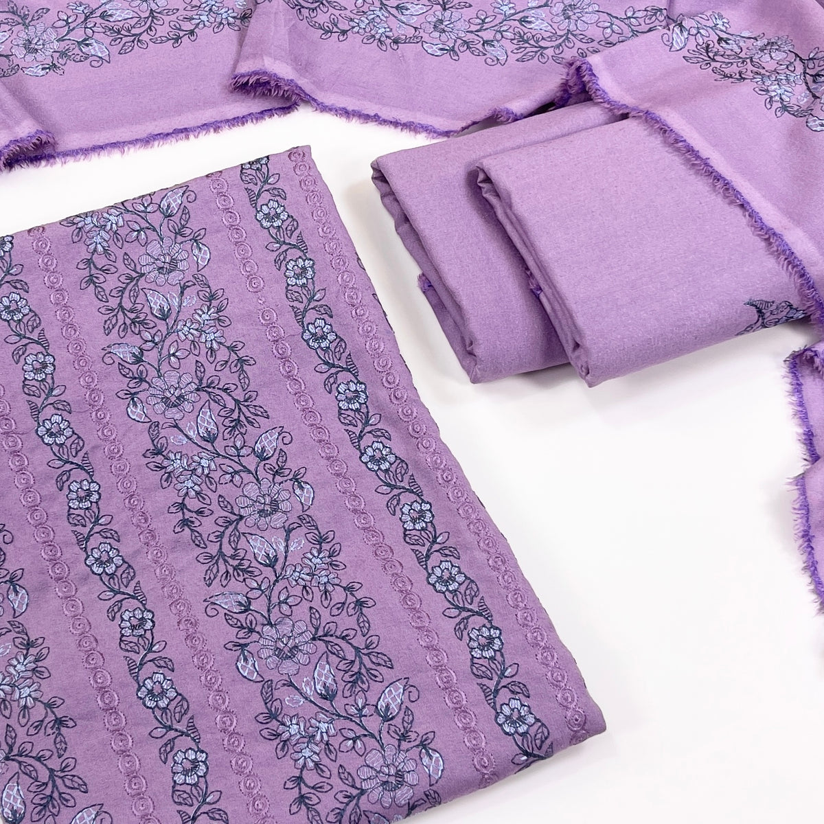 Bareeze Embroidered Karandi 3PC