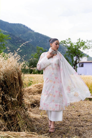 Nura By Shanaya Digital & Emb Lawn Collection 3PC