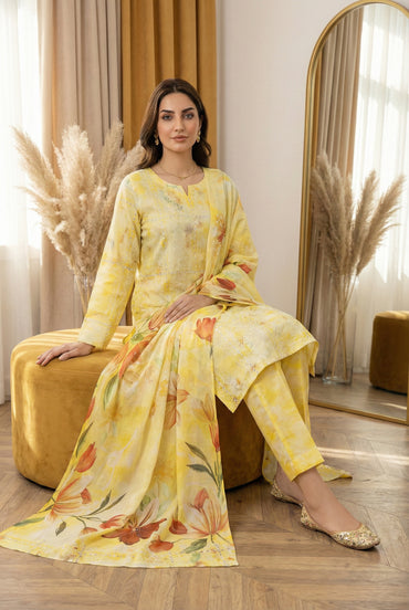 Printkari By Anaya Noor Chickenkari Digital Printed Lawn 3PC