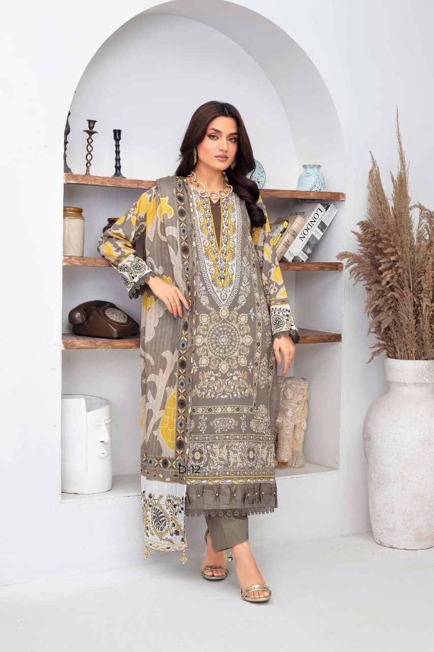 Fabiha By Feroza Digital Printed Lawn 3PC