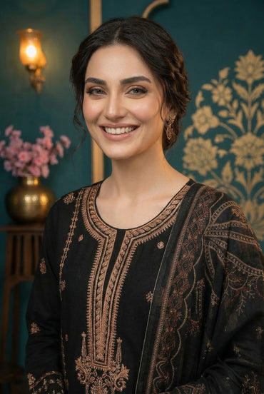 Shangrila By Anaya Noor Emb Baroshia Lawn 3PC