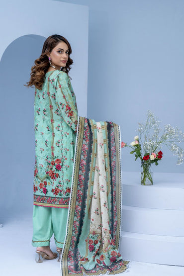 Mojo Berry By Marooj Printed Bana Dora Lawn 3PC