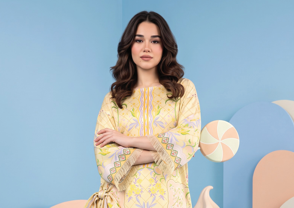 Zesh Winter Essential Printed Silk 2PC