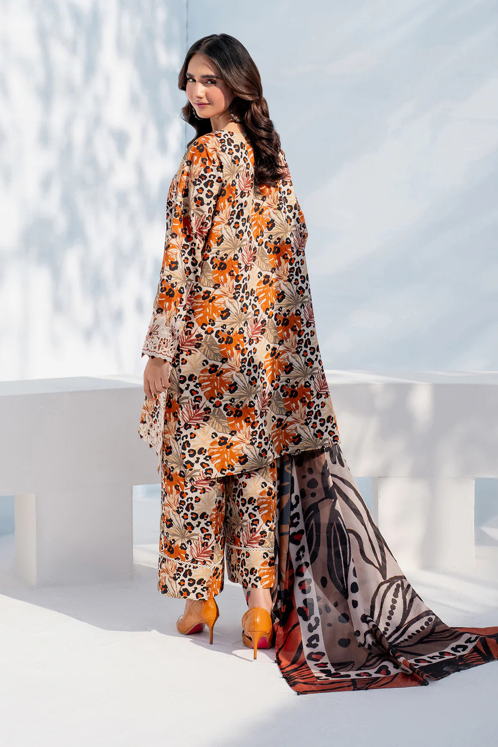 Baroque All Over Digital Printed Lawn 3PC