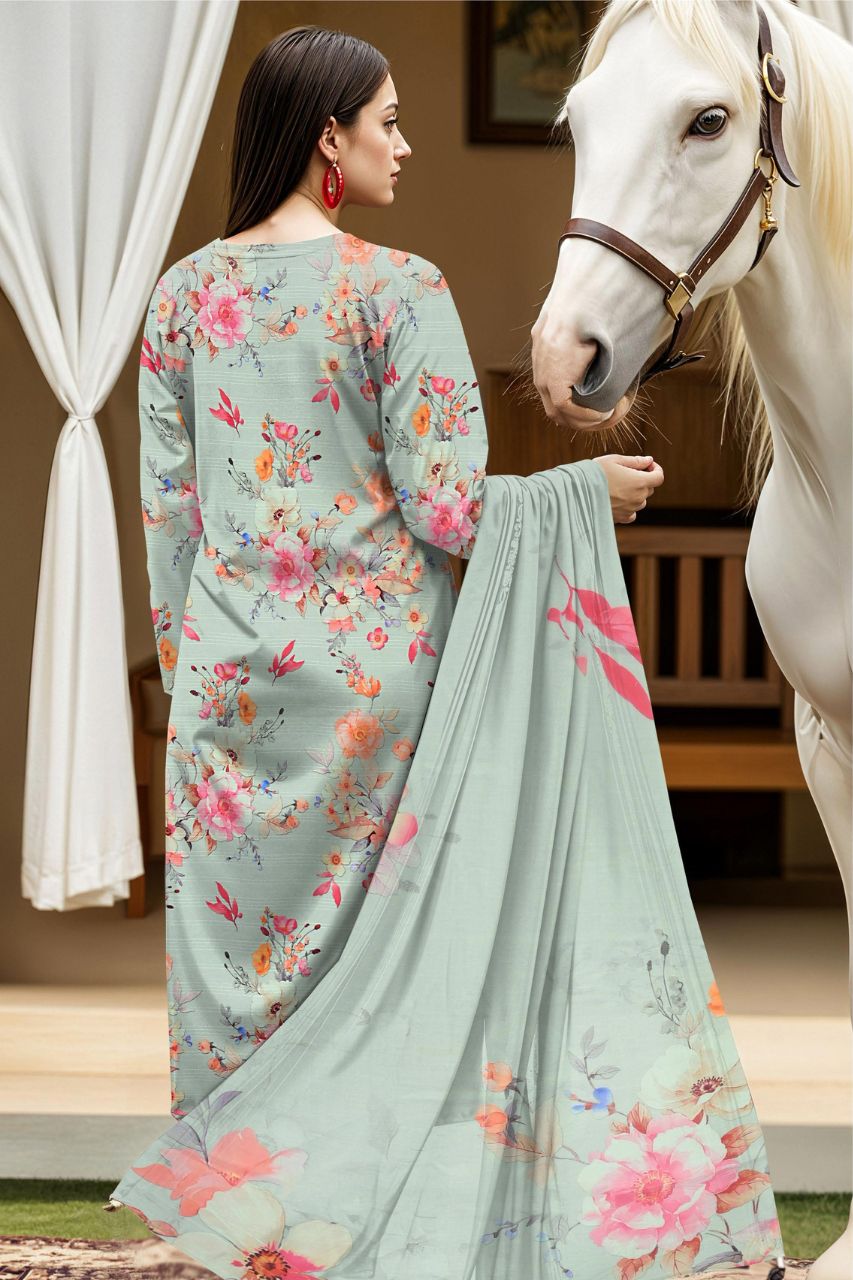Muskan By Tawakkal Digital Embroidered Lawn 3PC