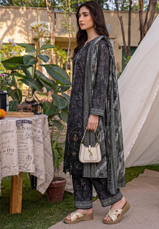 Aabroo By Anaya Noor Emb With Laser-Cut Lawn 3PC