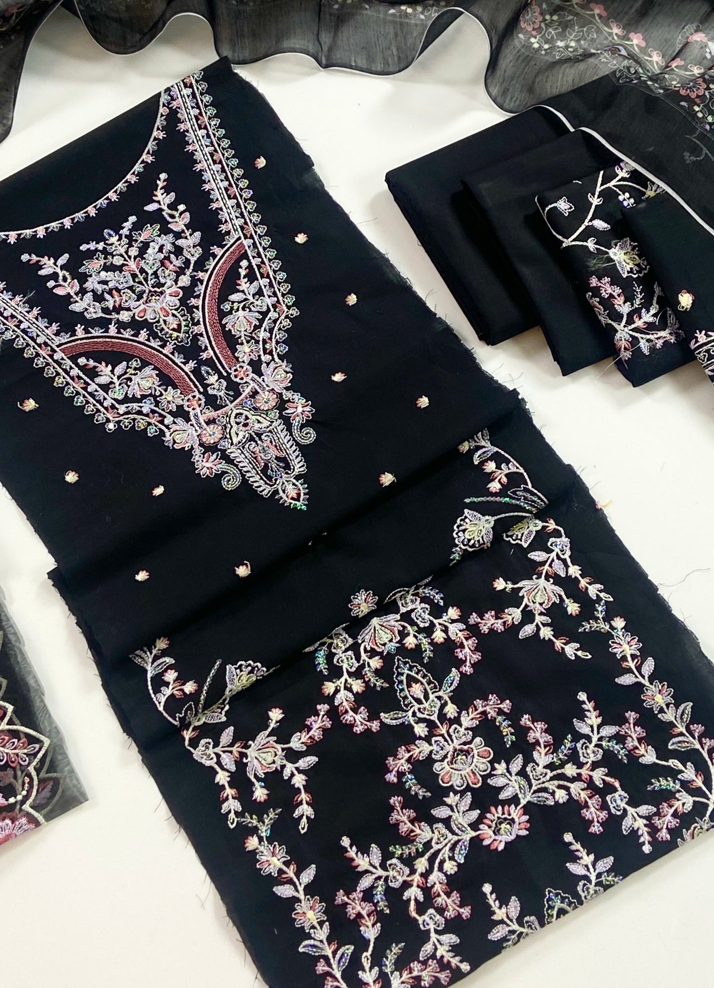 Rise By Anaya Noor Heavy Plain Emb Lawn 3PC