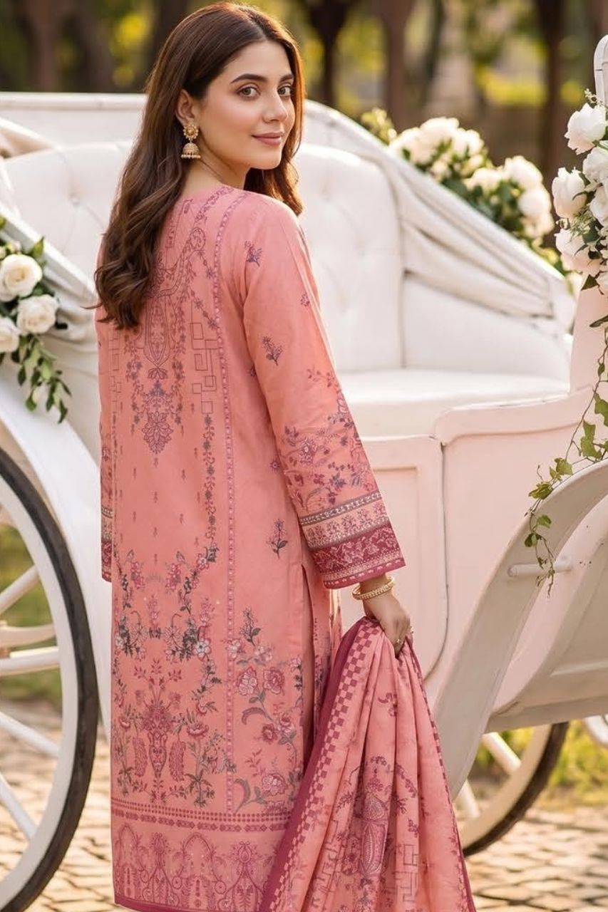 Mashaim Digital Printed Lawn 3PC