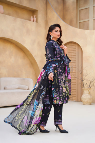 Floral By Anaya Noor Digital Printed Lawn 3PC