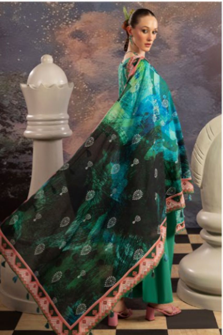 Dill Buro By Paltar Premium Printed Lawn-3PC