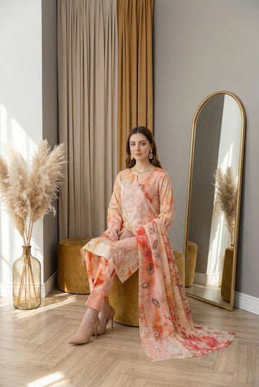 Printkari By Anaya Noor Chickenkari Digital Printed Lawn 3PC