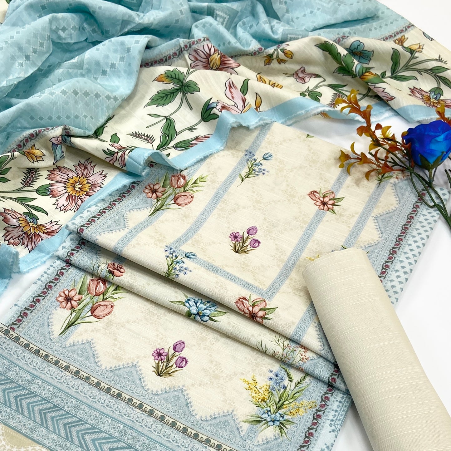 Mashaim Digital Printed Khaddar 3PC