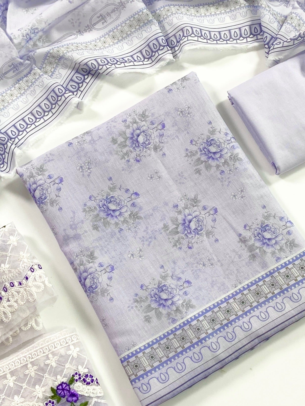 Shanaya Digital Emb Lawn 3PC