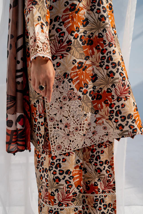 Baroque All Over Digital Printed Lawn 3PC