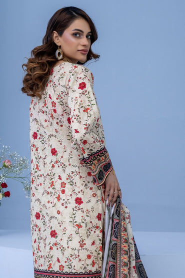 Mojo Berry By Marooj Printed Bana Dora Lawn 3PC