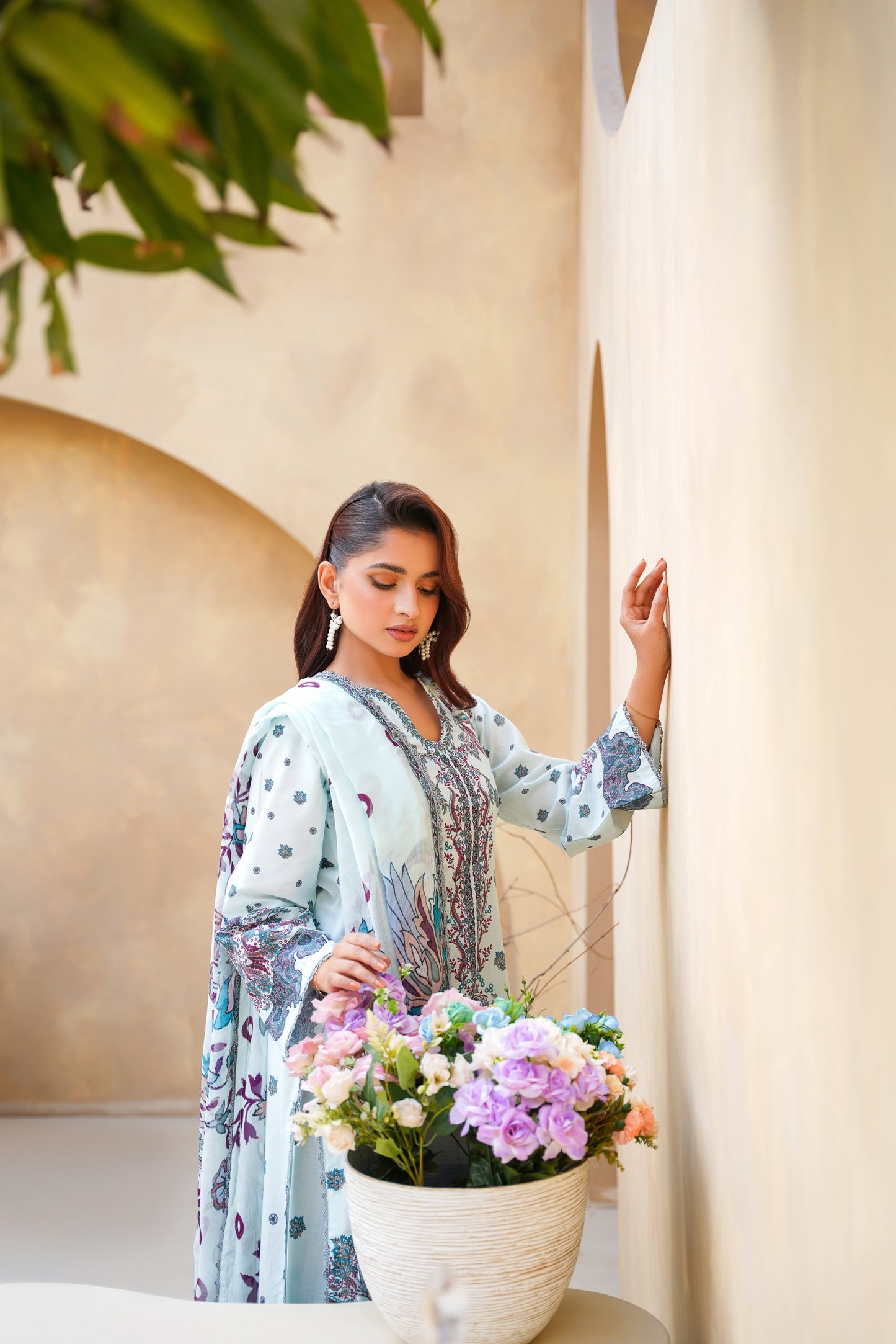 Floral By Anaya Noor Digital Printed Lawn 3PC
