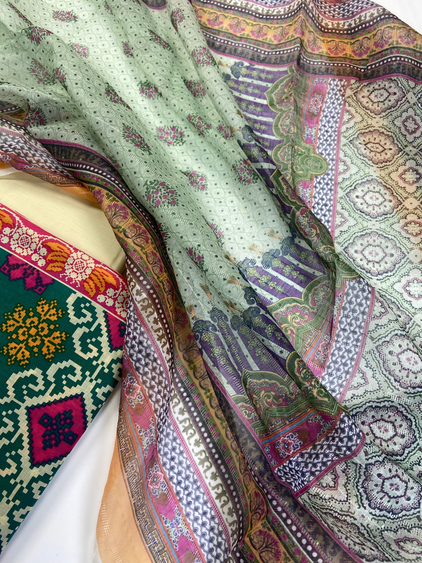 Mix Brand Printed Lawn 3-PC