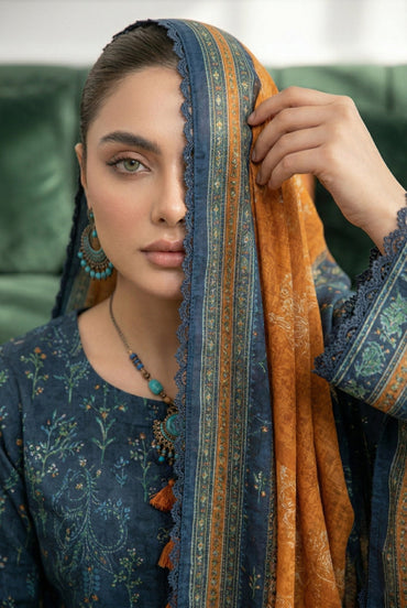 Angan By Anaya Noor Emb & Printed Lawn 3PC