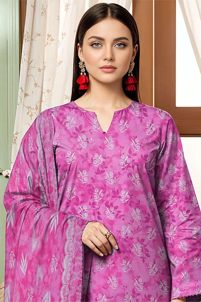 Seerat By Tawakkal Digital Printed & Emb Lawn 3PC