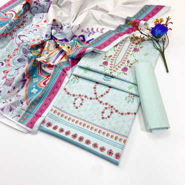 Anaya Digital Printed Cottry Khaddar 3PC