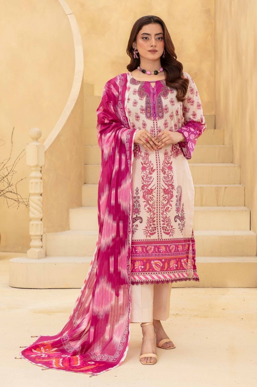 Fabiha By Feroza Digital Printed Lawn 3PC