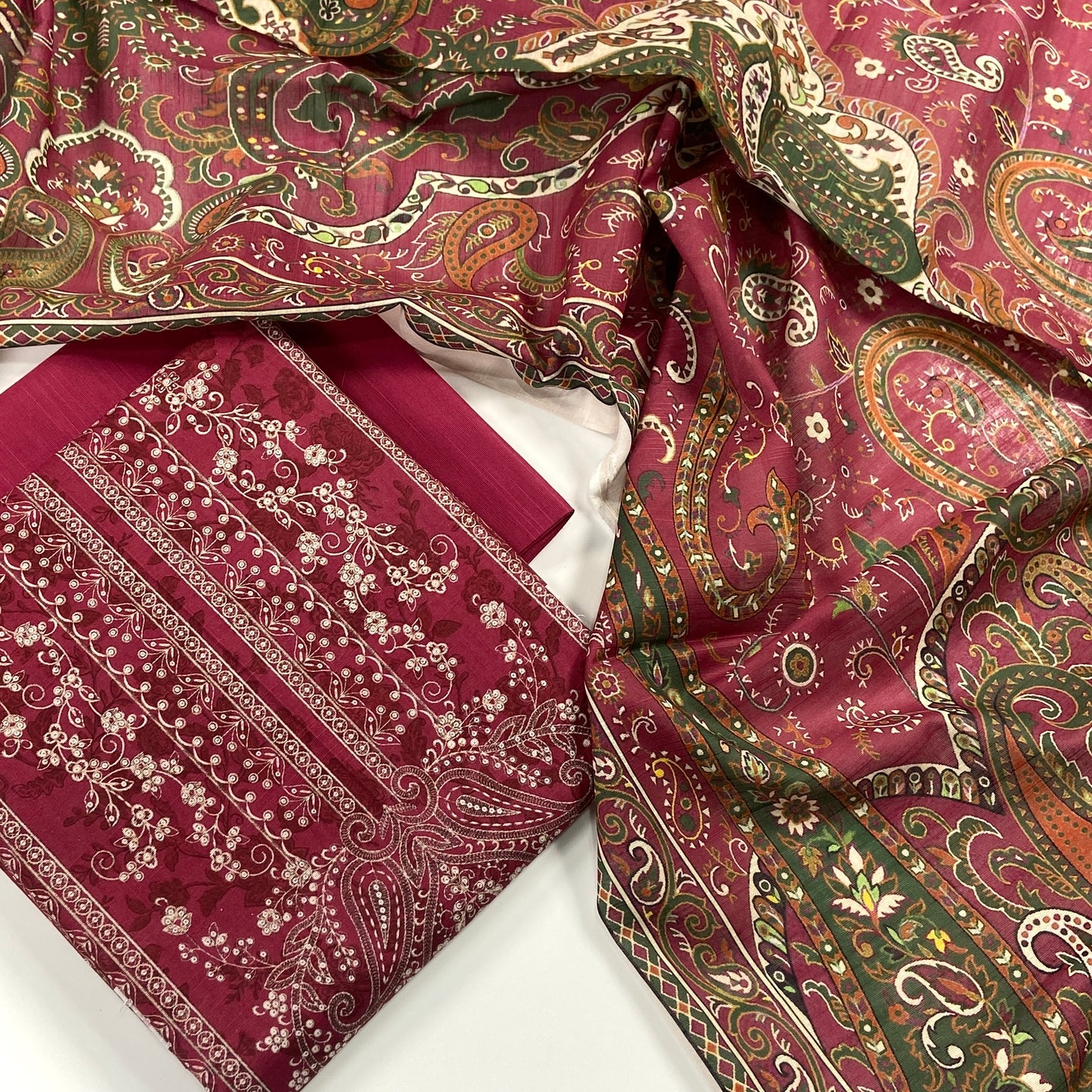 Mausummery Digital Printed Khaddar 3PC