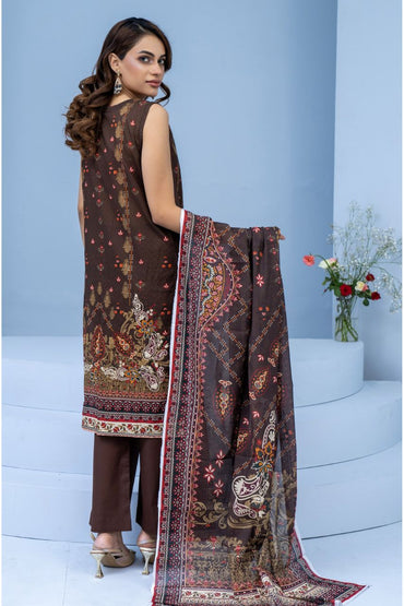 Mojo Berry By Marooj Printed Bana Dora Lawn 3PC