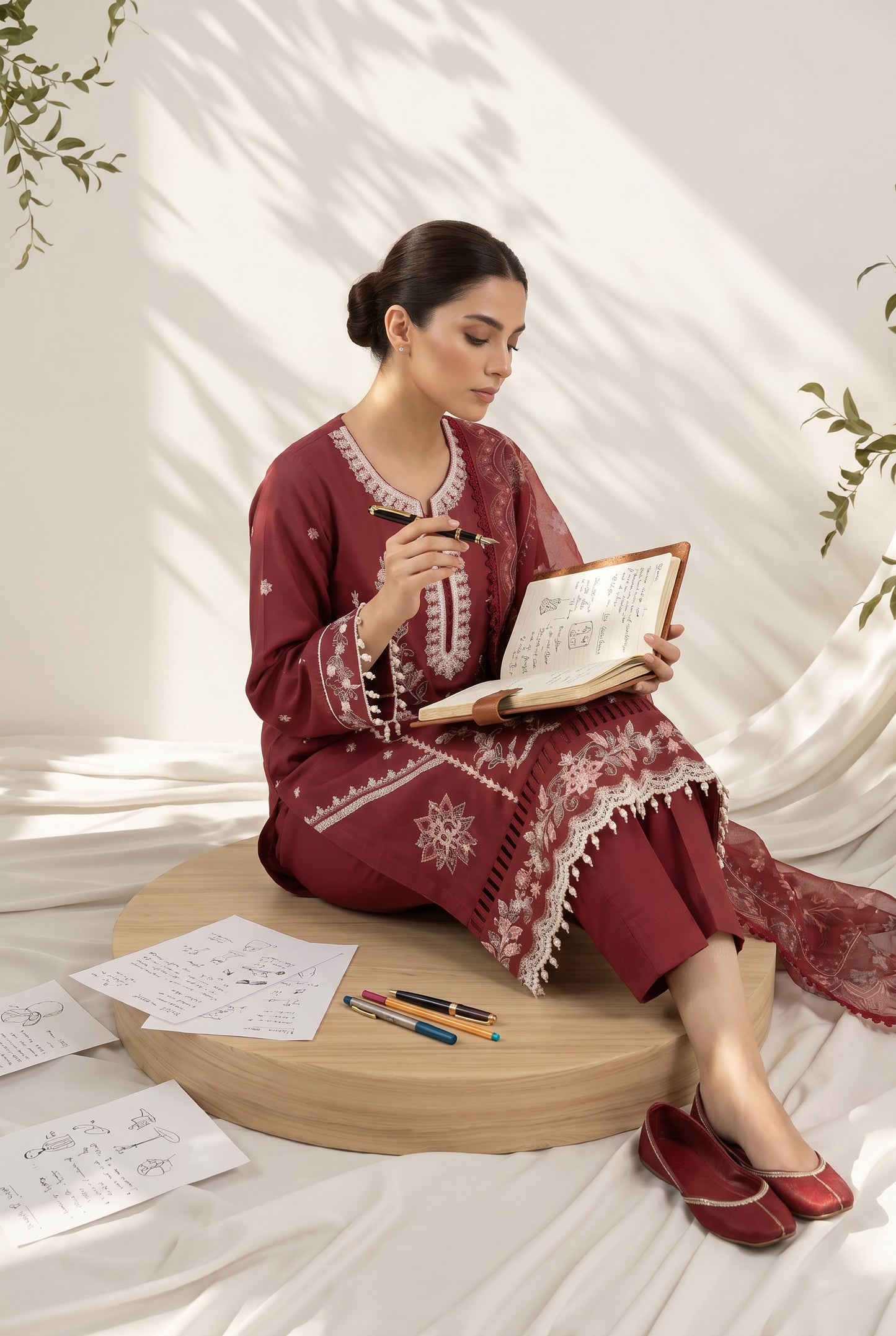 Dewani By Anaya Noor – Embroidered Lawn 3PC