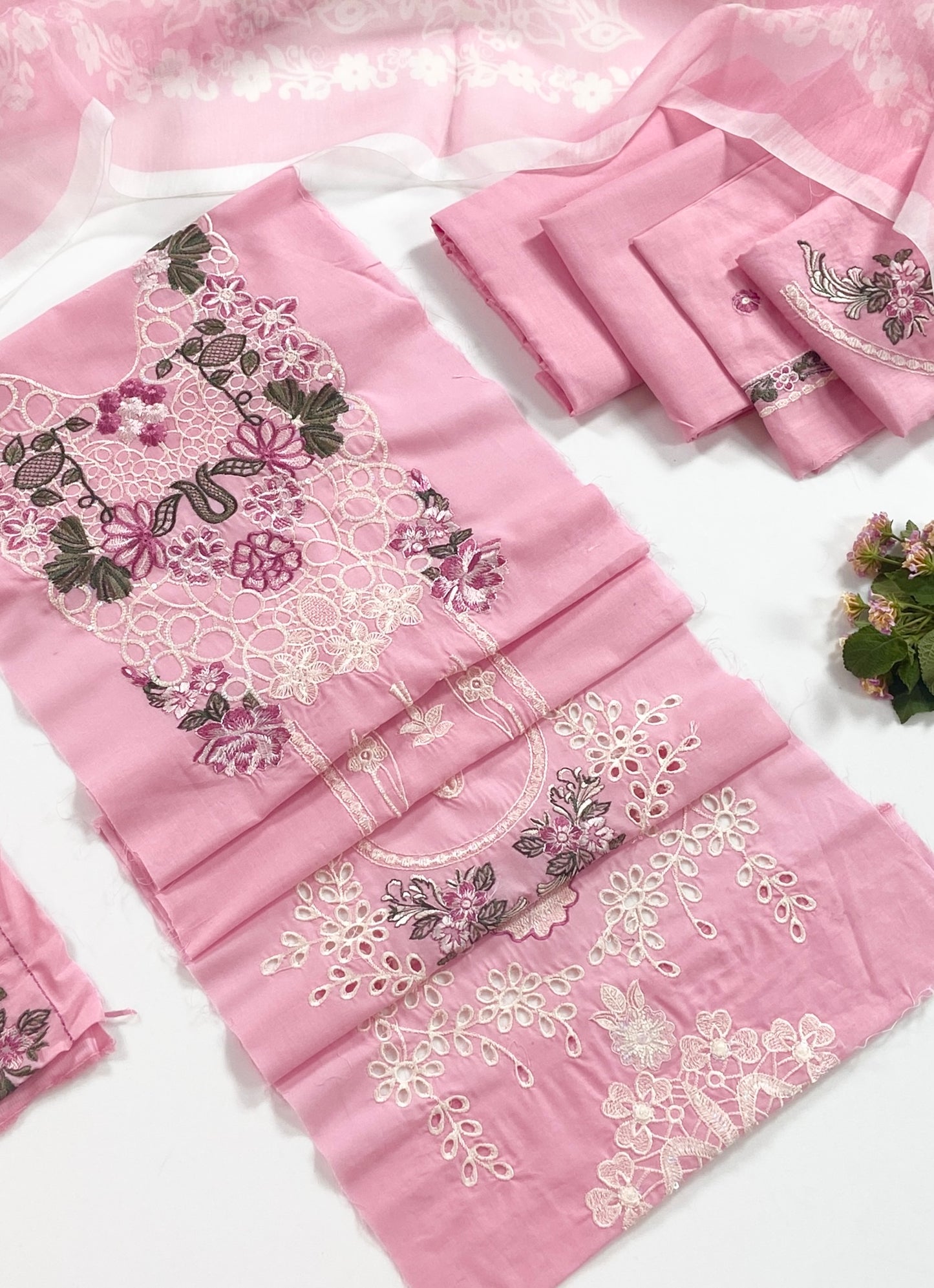 Rise By Anaya Noor Heavy Plain Emb Lawn 3PC