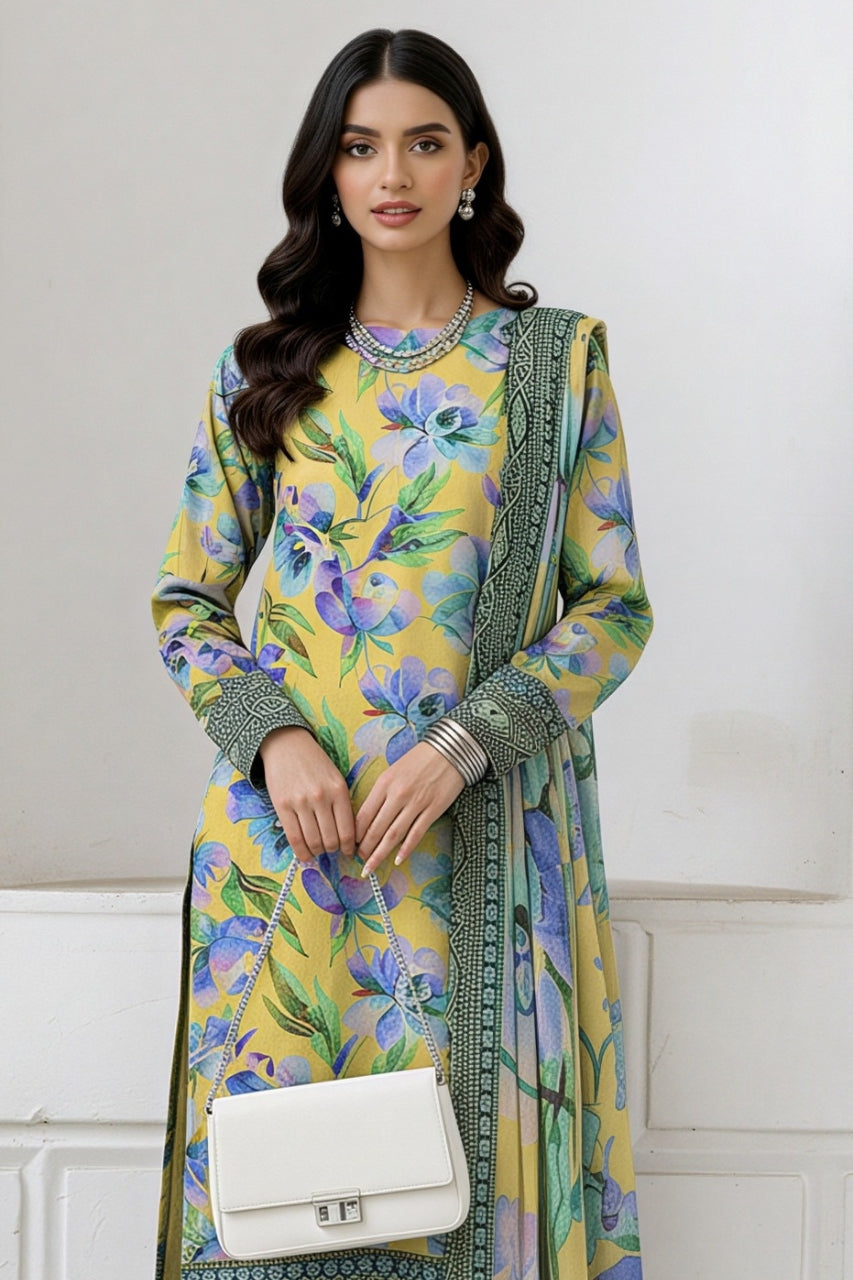 Afreen By Lala Digital Printed Airjet Lawn 3PC