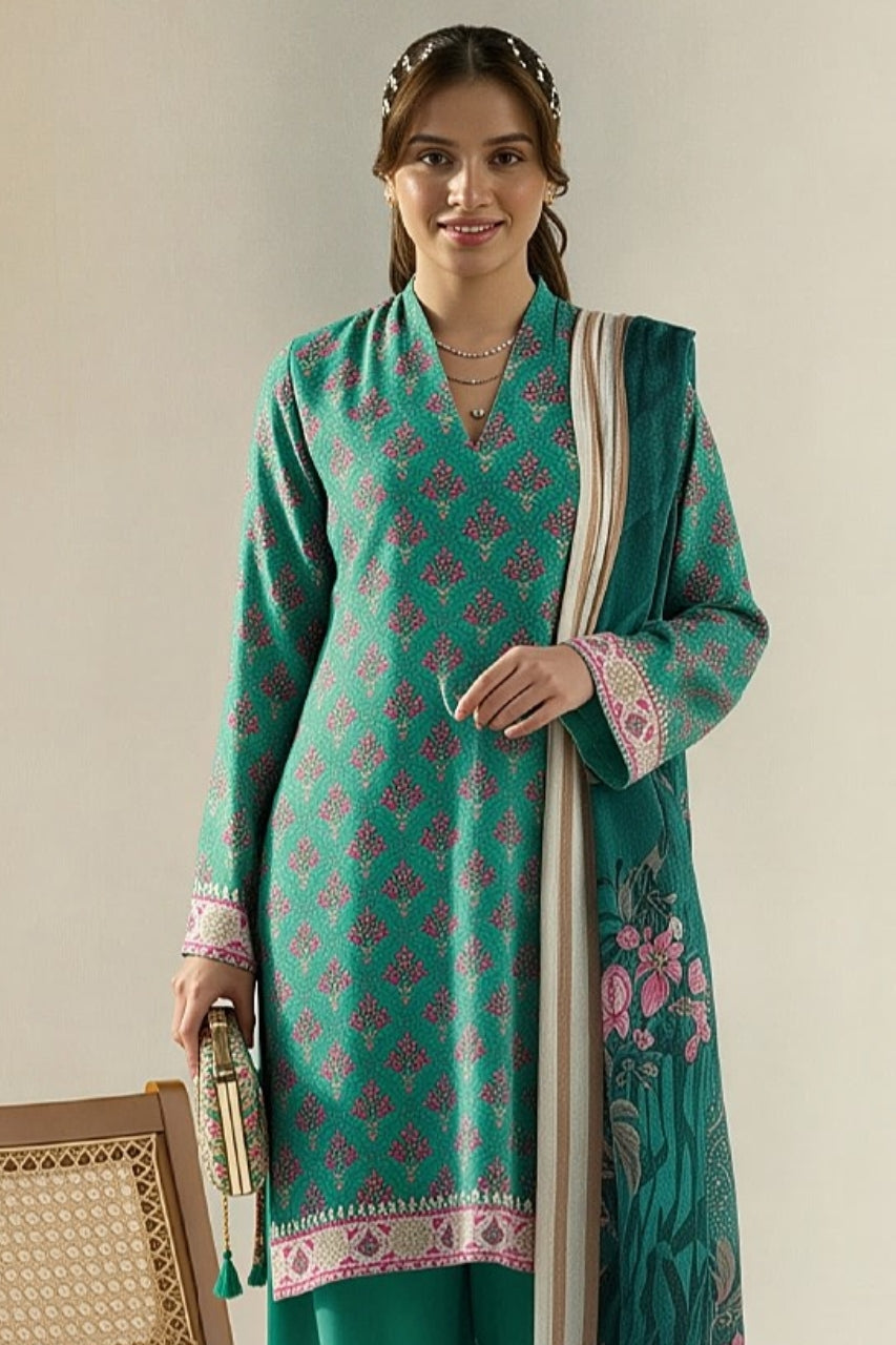 Afreen By Lala Digital Printed Airjet Lawn 3PC