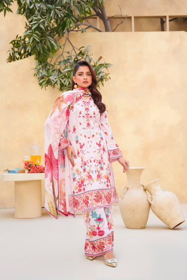 Floral By Anaya Noor Digital Printed Lawn 3PC