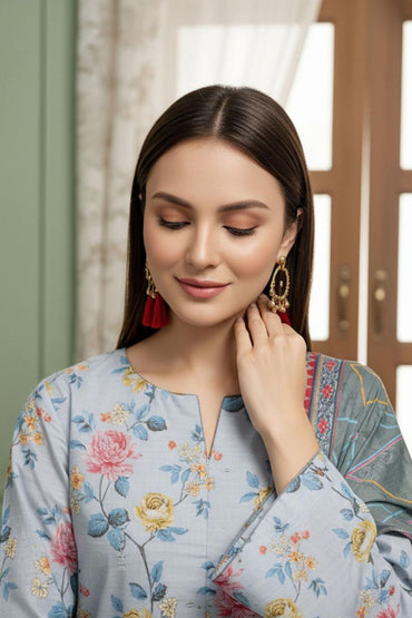 Seerat By Tawakkal Digital Printed & Emb Lawn 3PC