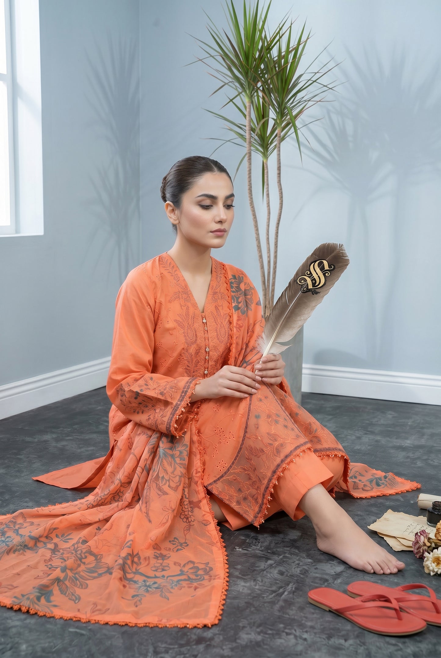 Shiffli Kari By Anaya Noor Emb Lawn 3PC