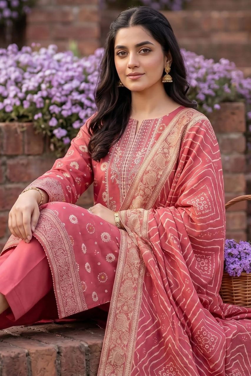 Mashaim Digital Printed Lawn 3PC