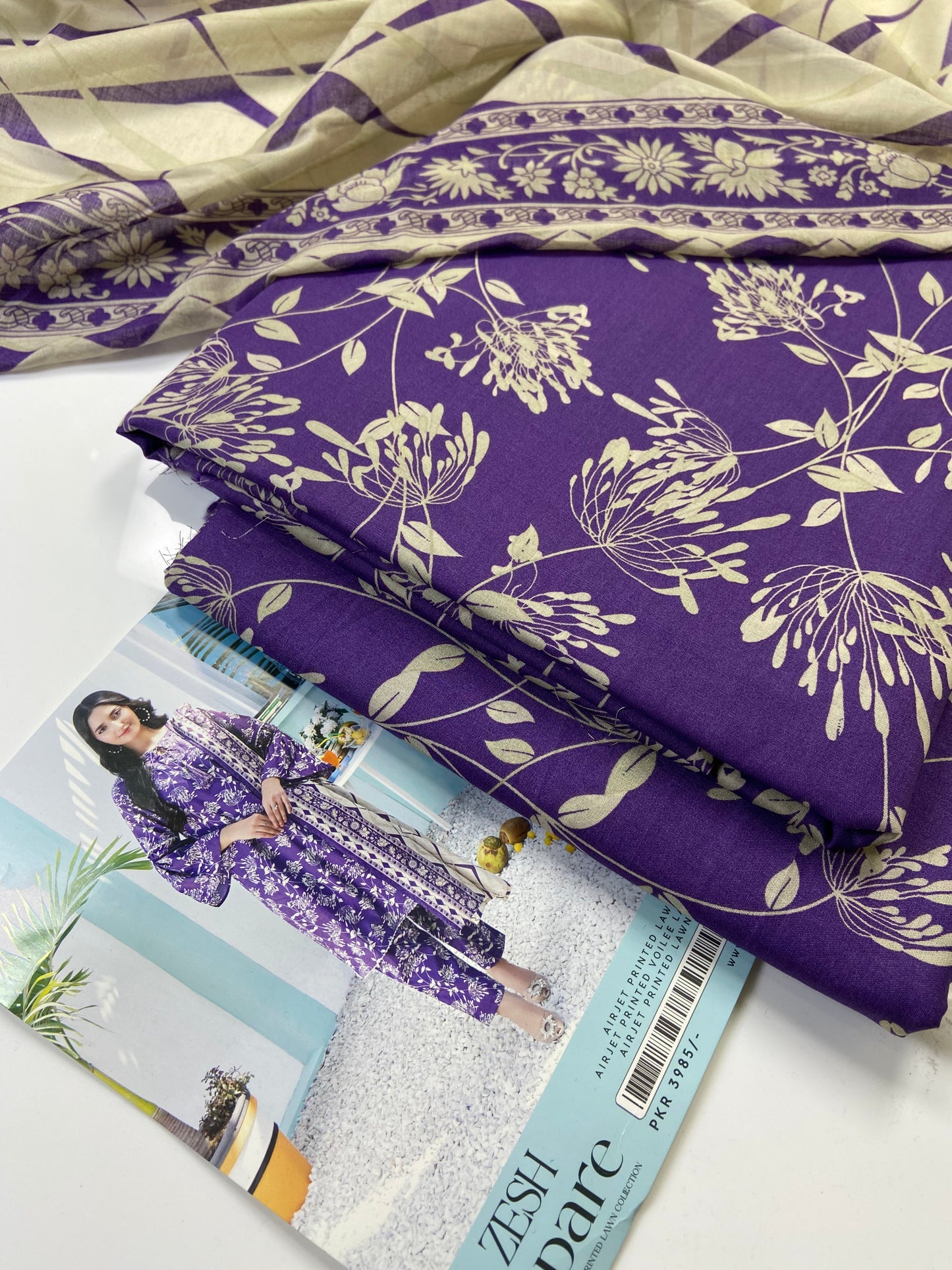 Zesh Airjet Printed Lawn 3-PC