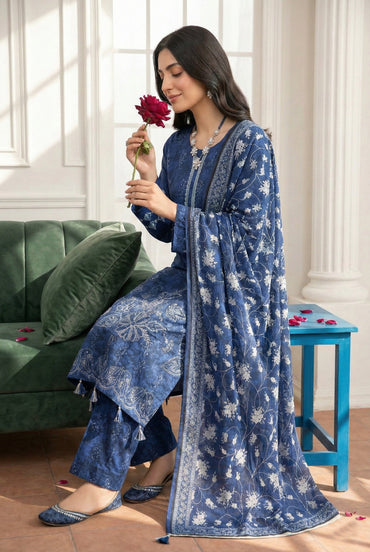 Angan By Anaya Noor Emb & Printed Lawn 3PC