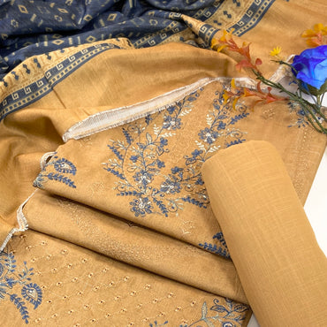 Anaya Noor Winter 2026 Plain Emb Khaddar 3PC