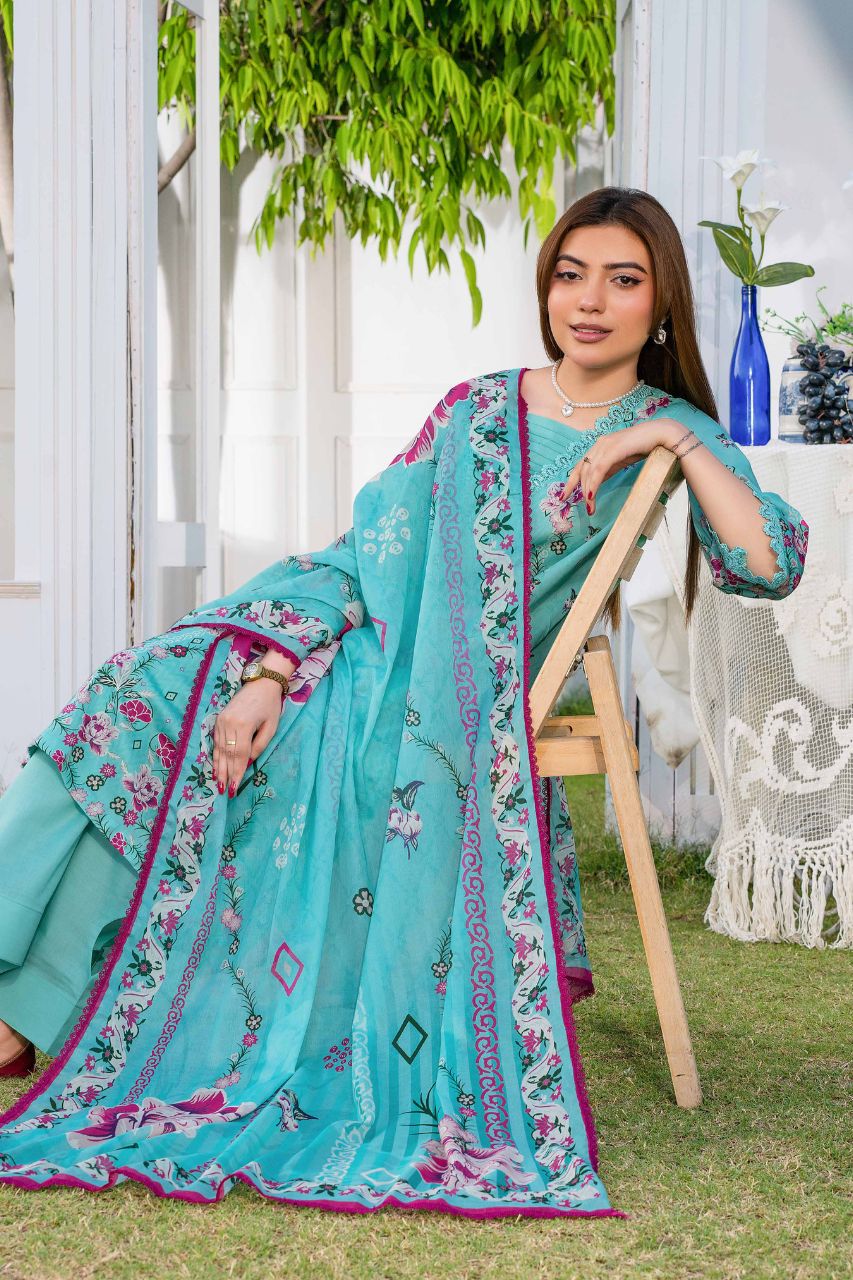 Raabi Premium Printed Lawn 3PC