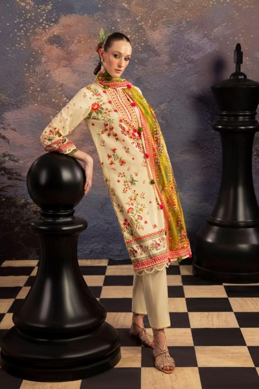 Dill Buro By Paltar Premium Printed Lawn-3PC