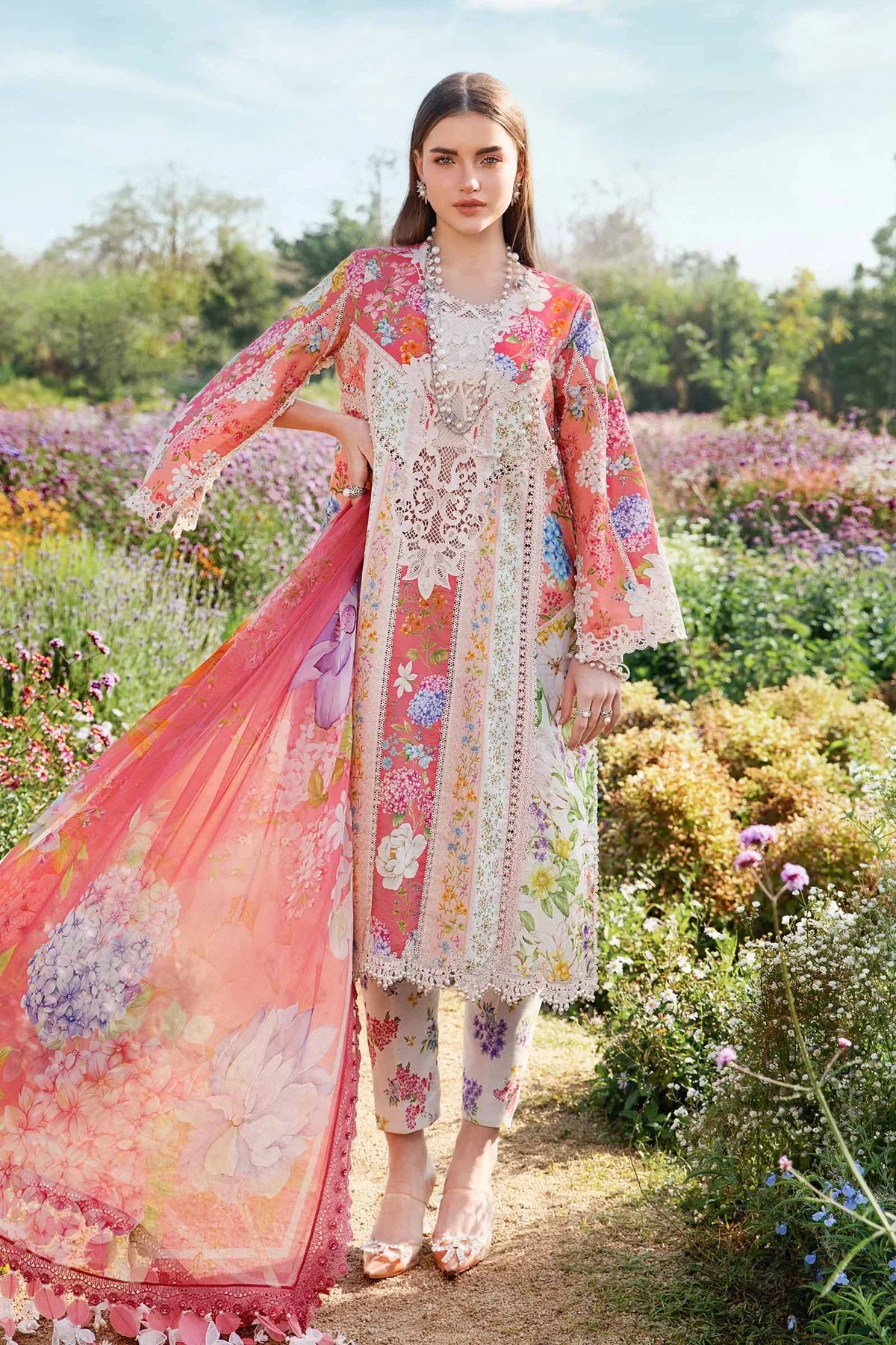 M.Prints Digital Printed Lawn 3PC