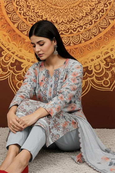 Elira By Tawakkal Digital Printed & Emb Lawn 3PC