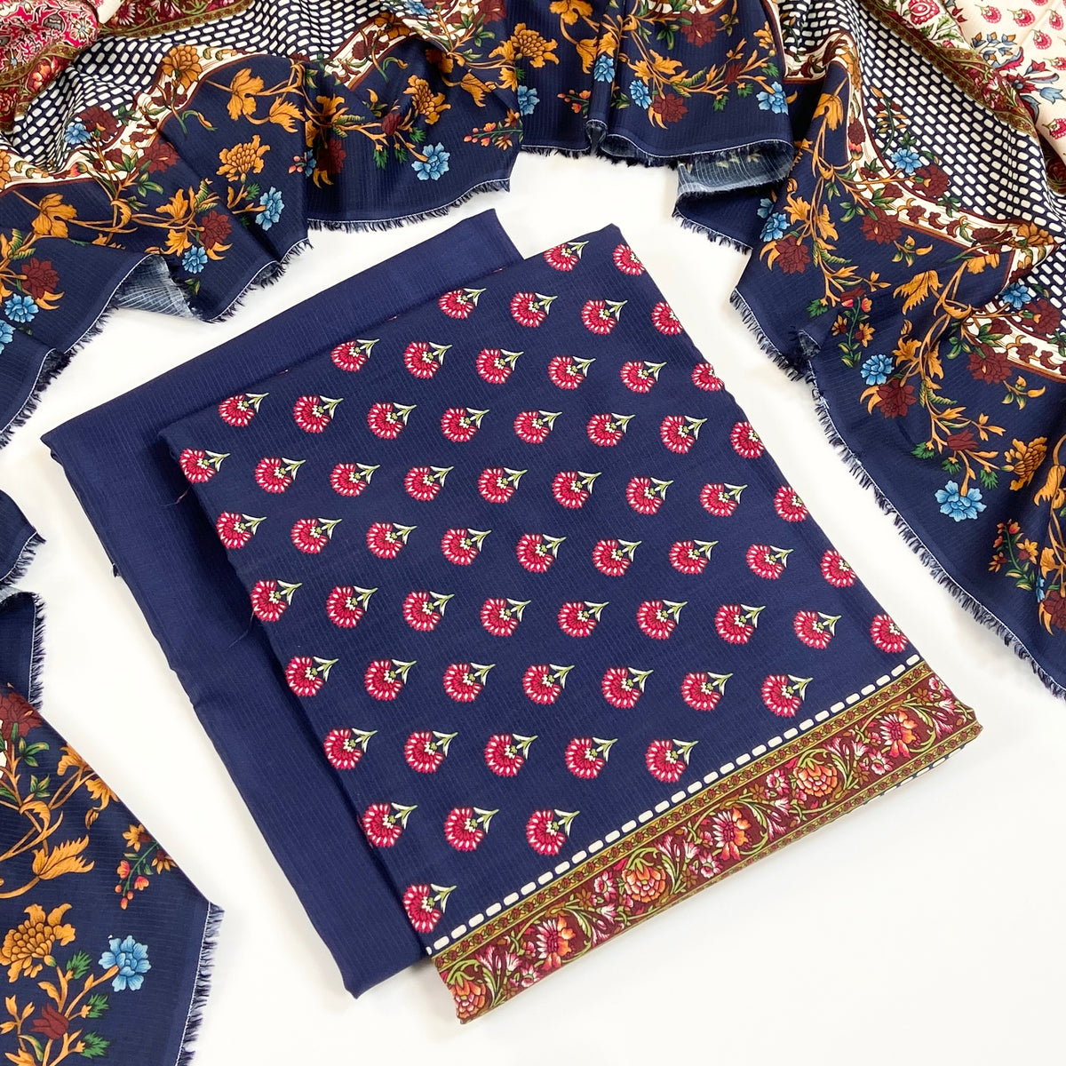 Rijja By Murashe Premium Printed Linen Viscose 3PC