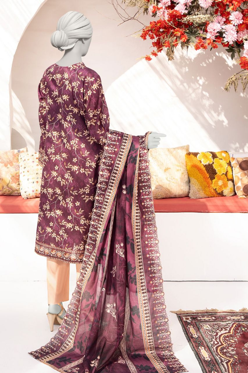 Seher By Almeerah Luxury Printed Embroidered Lawn 3PC